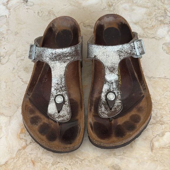 Birkenstock Gizeh Birko-Flor Sandals Stardust Stone - Picture 3 of 11